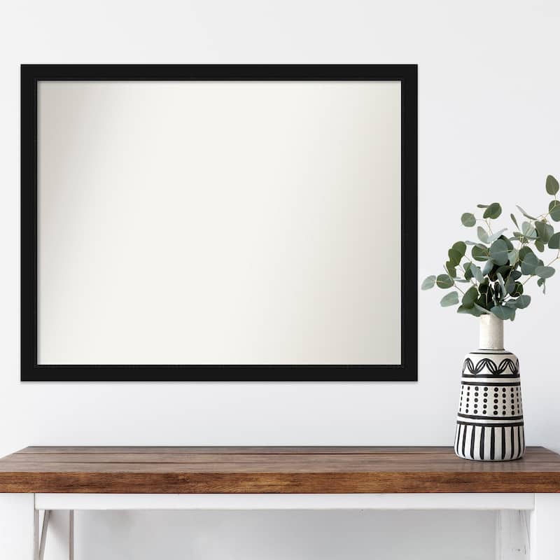 Non-Beveled Wall Mirror - Avon Black Narrow Frame