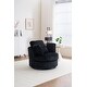 preview thumbnail 50 of 61, Oversized 360 Degreed Swivel Accent Chair Modern Soft Plush Corduroy Round Barrel Chair for Living Room Bedroom with Pillows