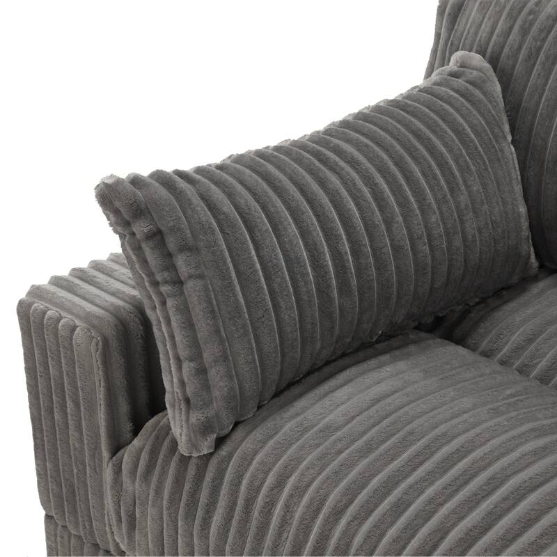 Cotton Flannel corner Sofa Armless Modular Sectional Sofa Seamless Combination
