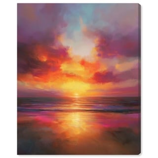 Seascape III Canvas Sunset Paintings by Art Remedy - Bed Bath & Beyond ...