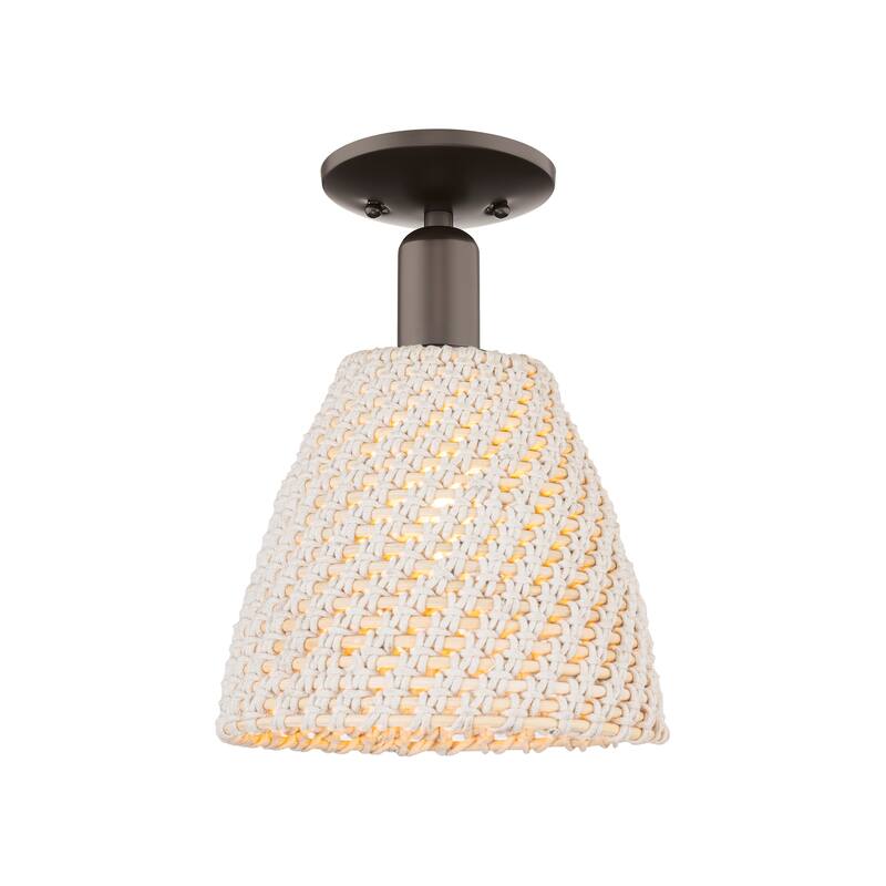 Innovations Lighting Downtown Urban - Natural Ballston Dome - 1 Light 9" Semi-Flush Mount Light