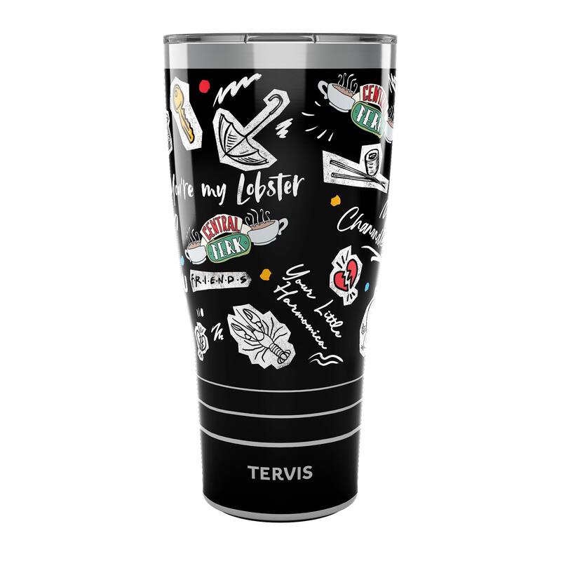 Tervis Traveler Friends Collage Triple Walled Insulated Travel Tumbler, Stainless Steel - 30oz