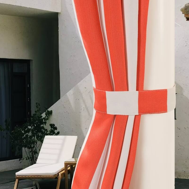 Stripe Outdoor UV Protected Privacy Tab Top Panel