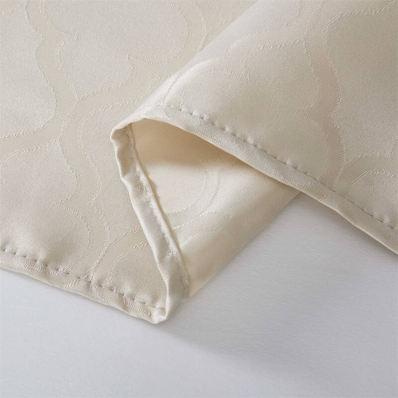HLC.me Modena Lattice Fabric Tablecloth, Jacquard Fabric Table Cloth for Round Rectangle Table Advanced Water & Fade Resistance
