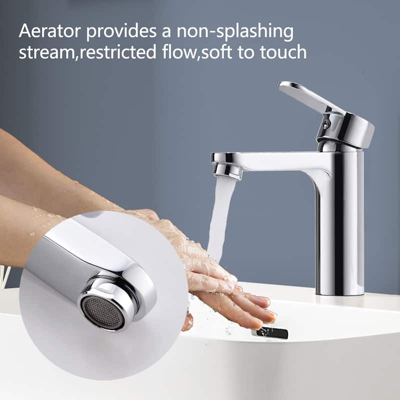 Topcraft Single Handle Single Hole Bathroom Faucet Bathroom Vessel Faucet