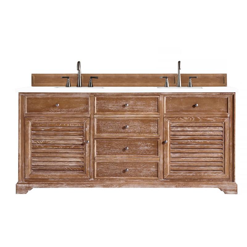 James Martin Vanities 238-104-571-3WZ Savannah 72" Free Standing - Driftwood - Wood Finish