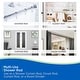 preview thumbnail 9 of 13, Kenney Twist & Fit No Tools Bell End Camlock Tension Shower Curtain Rod, 42-72" - Chrome