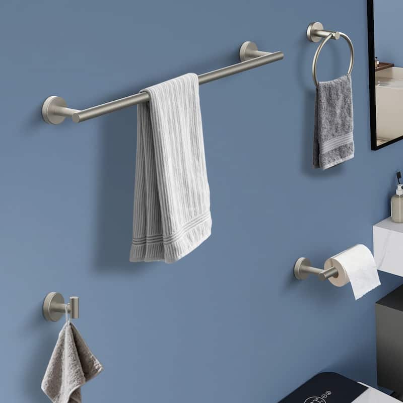 Topcraft Wall Mounted Stainless Steel Bathroom 8 Piece Hardware Set