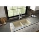 preview thumbnail 32 of 69, Karran 32" Undermount Double Equal Bowl Quartz Kitchen Sink Kit - 32" x 19.5" x 9"