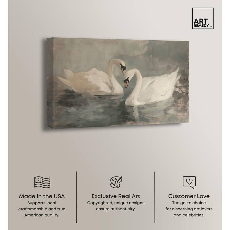 Ivory Idyllic Canvas by Art Remedy, Gallery Wrapped