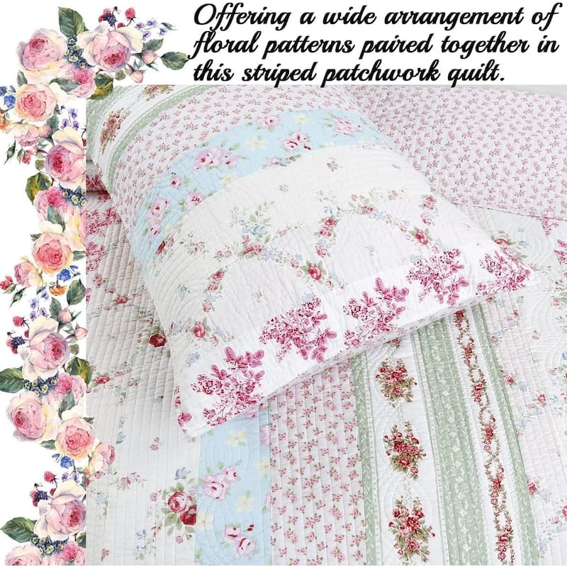 The Gray Barn Fri Tex Patchwork 3-piece Quilt Set