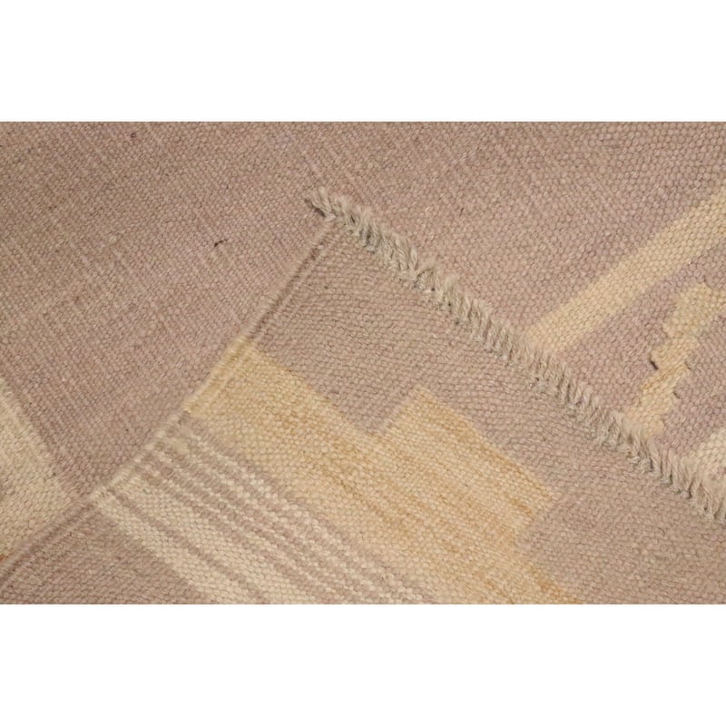 Hand Woven Oriental 100% Wool Carpet Southwestern Tribal Multi-Colored Kilim Runner Rug - 9' 6'' X 2' 7''