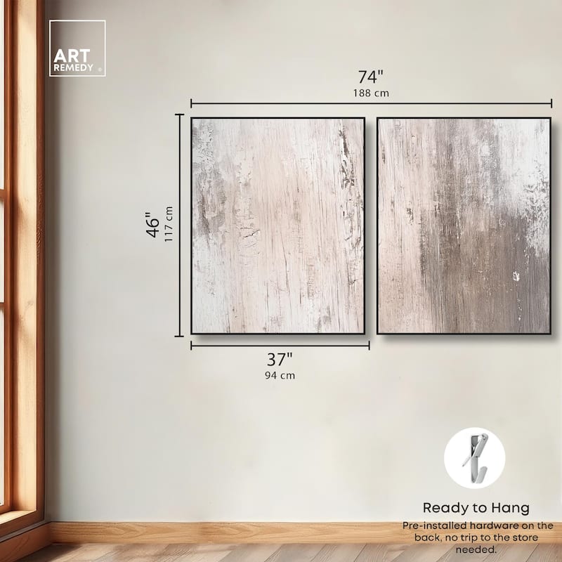 Striated Texture IV Canvas Set of 2 by Art Remedy
