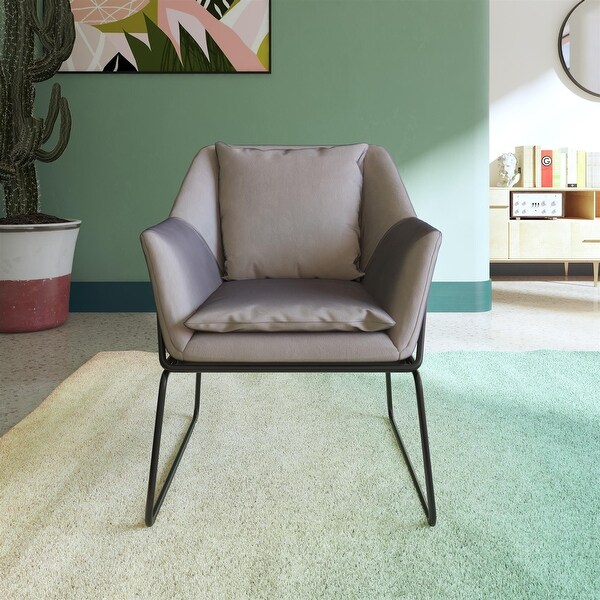 Avery Accent Chair Grey Velvet Bed Bath Beyond 36527452