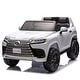 preview thumbnail 24 of 34, 24V Lexus LX600 Kids Ride-On Car, Two-Seater, Remote Control, Four-Wheel Suspension, Ages 3-7 White