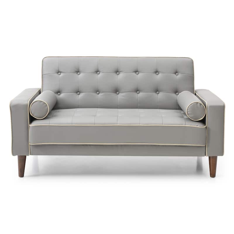 Andrews Faux Leather Loveseat Bed