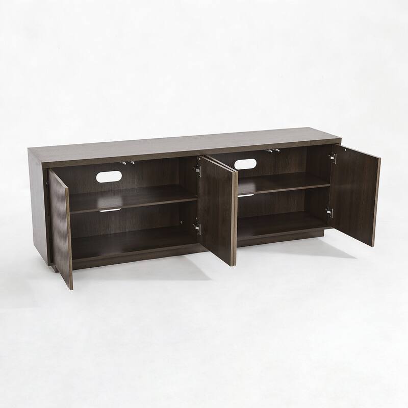 Wave Textured Modern Sideboard Cabinet