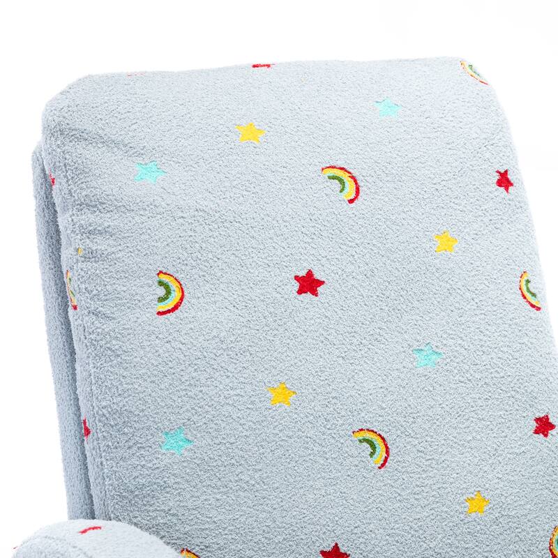 Modern Accent Rocker Armchair With Side Pocket