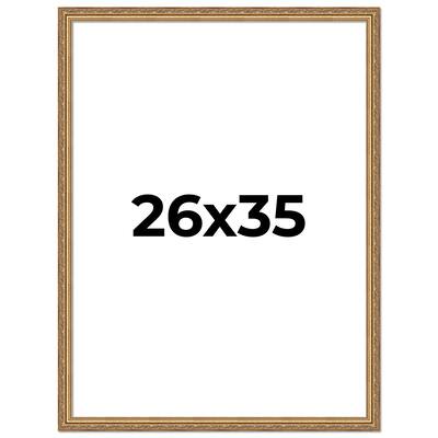 26x35 Frame Red Solid Wood Picture Frame Width 1.75 Inches | Interior Frame Depth 1 13/16 Inches