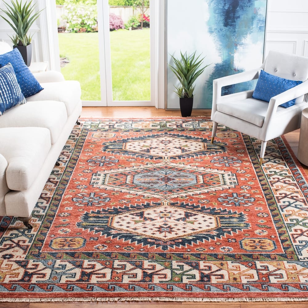 SAFAVIEH Handmade Samarkand Krissy Traditional Oriental Wool Rug