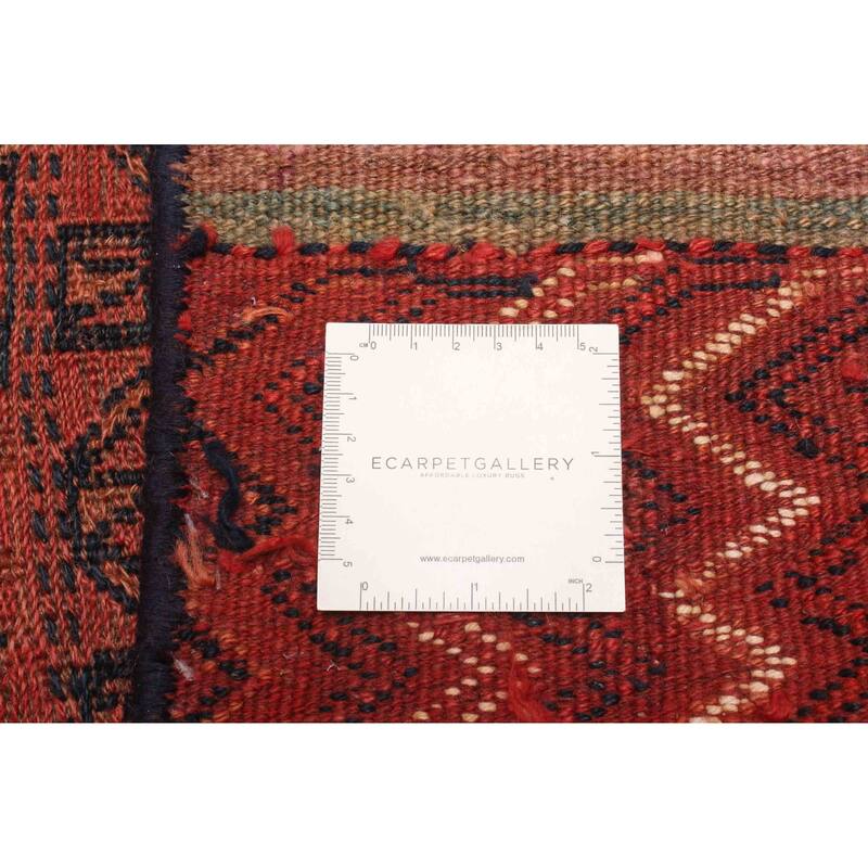 ECARPETGALLERY Flat-Weave Kashkoli FW Red Wool Tapestry Kilim - 2'9 x 5'0