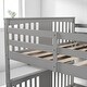 preview thumbnail 20 of 30, Full Over Full Bunk Bed with Convertible Design, Wooden Frame with Guardrails, No Box Spring Required,Guest Room Furniture
