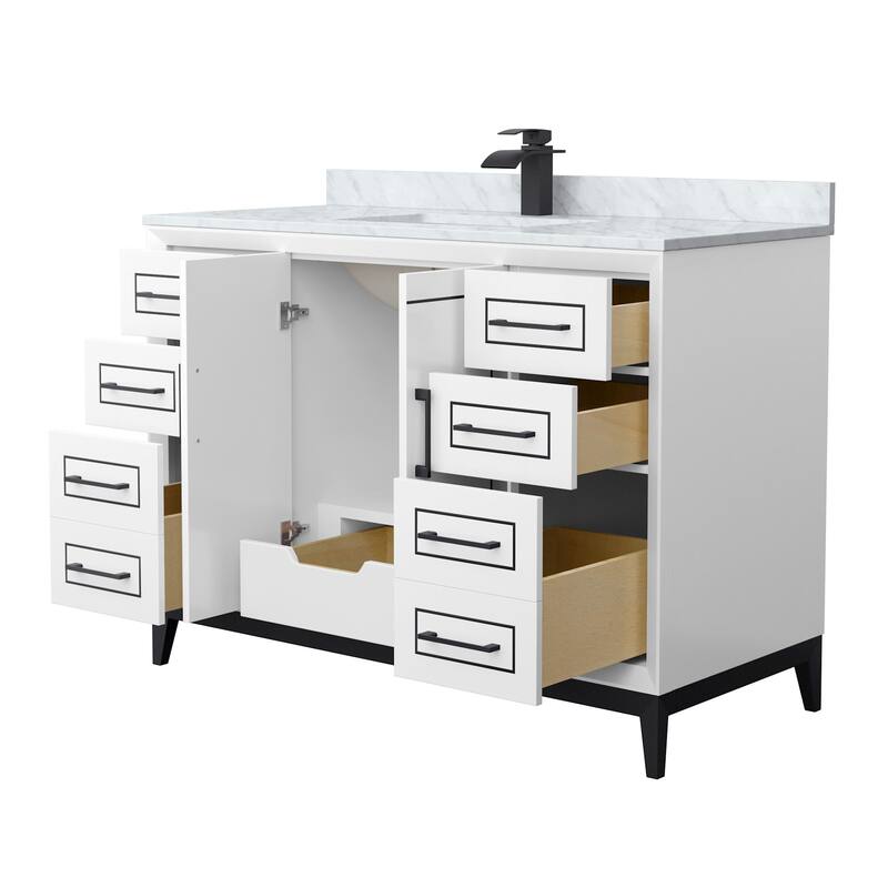 Wyndham Collection WCH515148S-NAT-UNSMXX Marlena 48" Free Standing