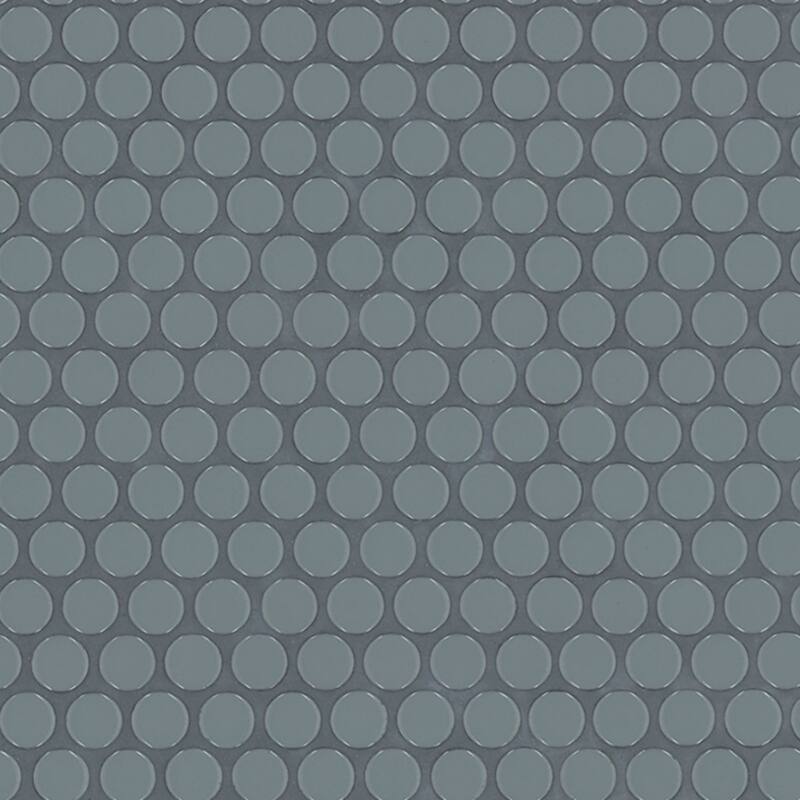 Ackland AKM-P-12X11PRG-CA 11" x 12" Porcelain Penny Floor and Wall - Blue Maris - Blue Maris