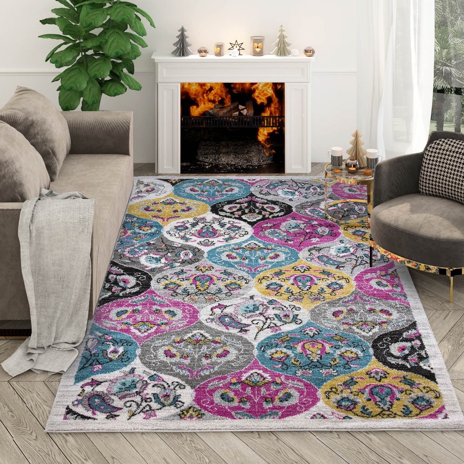Shop Modern Abstract Rugs For Living Room Bedroom Dinner Room