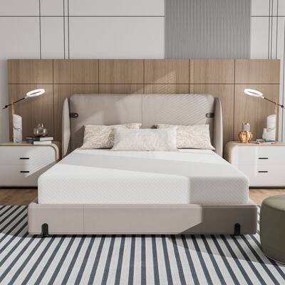 DH BASIC 8 Inch Hypoallergenic CertiPUR-US Gel Memory Mattress by Denhour