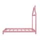 preview thumbnail 6 of 8, Pink Twin Size Wood Platform Bed with House-shaped Headboard for Kids, Boys and Girls