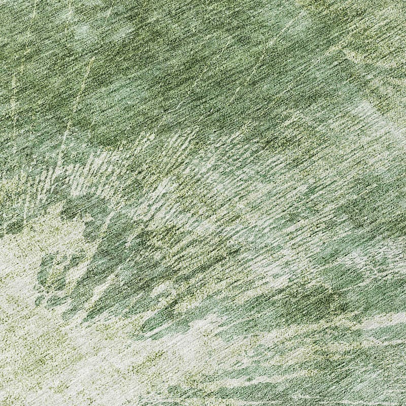 Machine Washable Indoor/ Outdoor Chantille Modern Tree Grain Rug