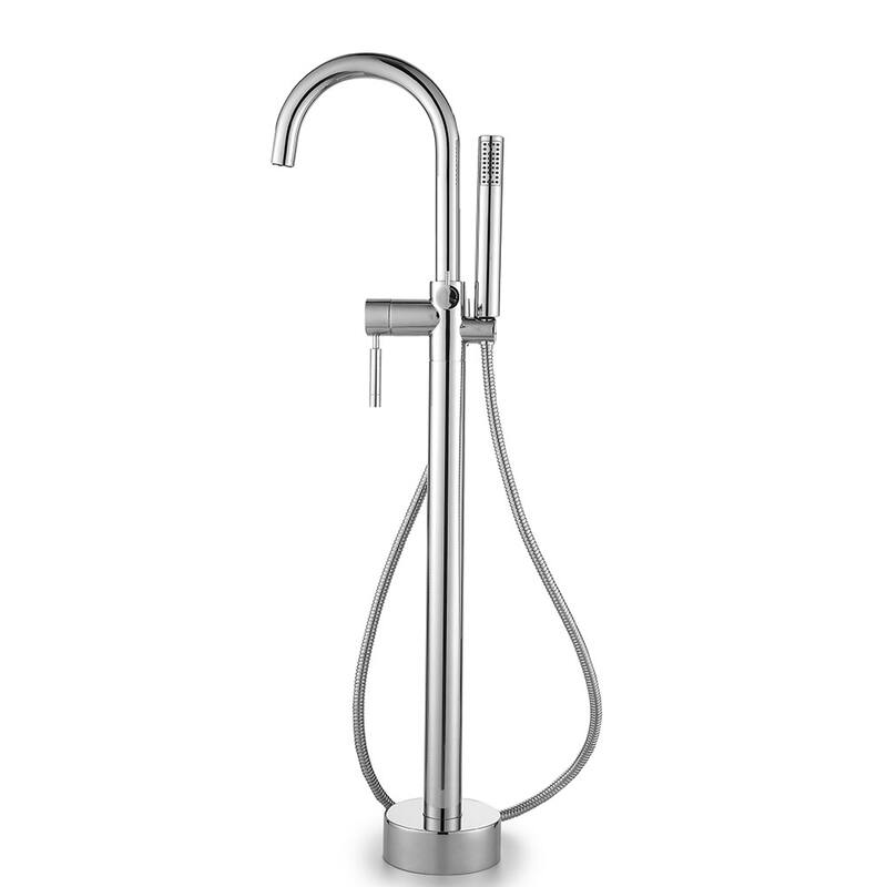 Ove Decors Floor Mounted Tub Filler � Includes Hand Shower - Chrome