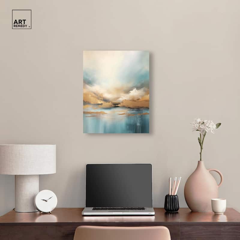 Cloudscape in Gold I Canvas by Art Remedy, Gallery Wrapped