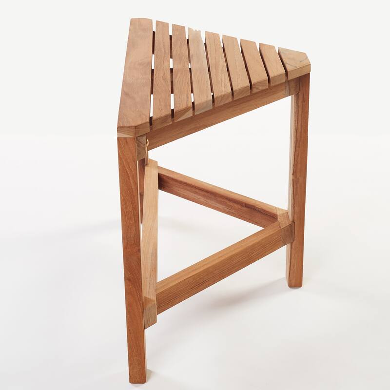 Teak Corner Shower Bench RAY 24" (60 cm)