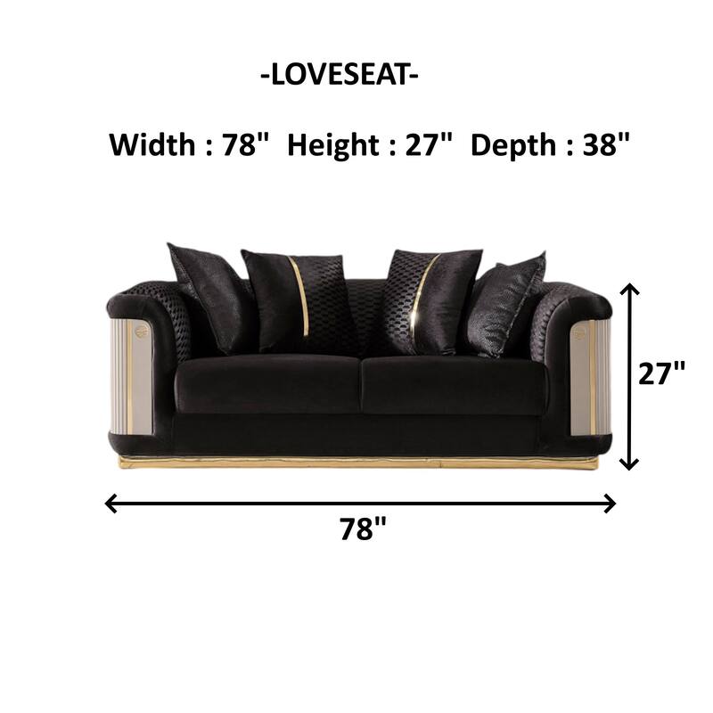 Luresta 2 Pieces Living Room Sets 1 Sofa 1 Love seat