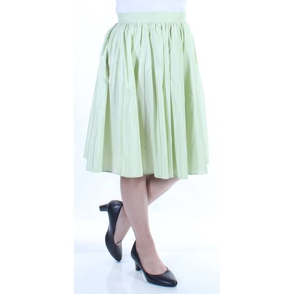 MAXMARA Womens New 2018 Green Knee Length Pleated Casual Skirt 6 - Overstock - 21308037