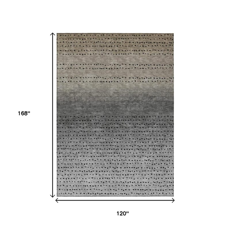 HomeRoots Abstract Transitional Rectangle Outdoor Rug