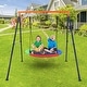 preview thumbnail 7 of 5, Saucer Swing with Stand for Kids Outdoor, 440lbs Saucer Swing Set