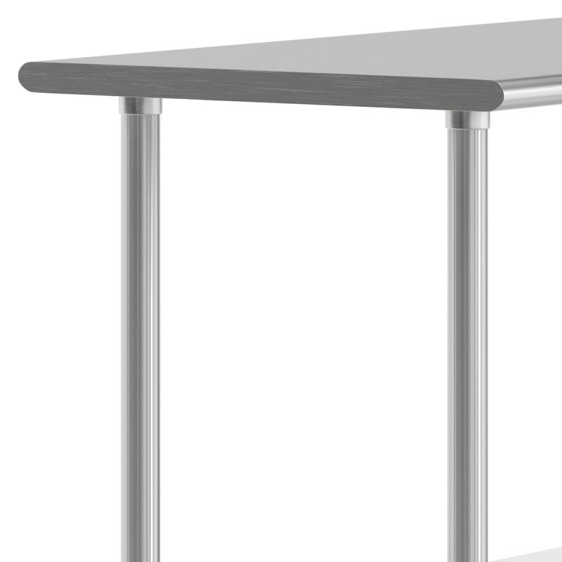 Stainless Steel 18 Gauge Work Table with Undershelf