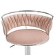 preview thumbnail 51 of 155, Velvet Upholstered Adjustable Bar Stool Swivel Counter Chair Set of 2