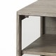 preview thumbnail 8 of 22, Arelius Light Brown Solid Wood w/ Black Metal Frame End/Side Table