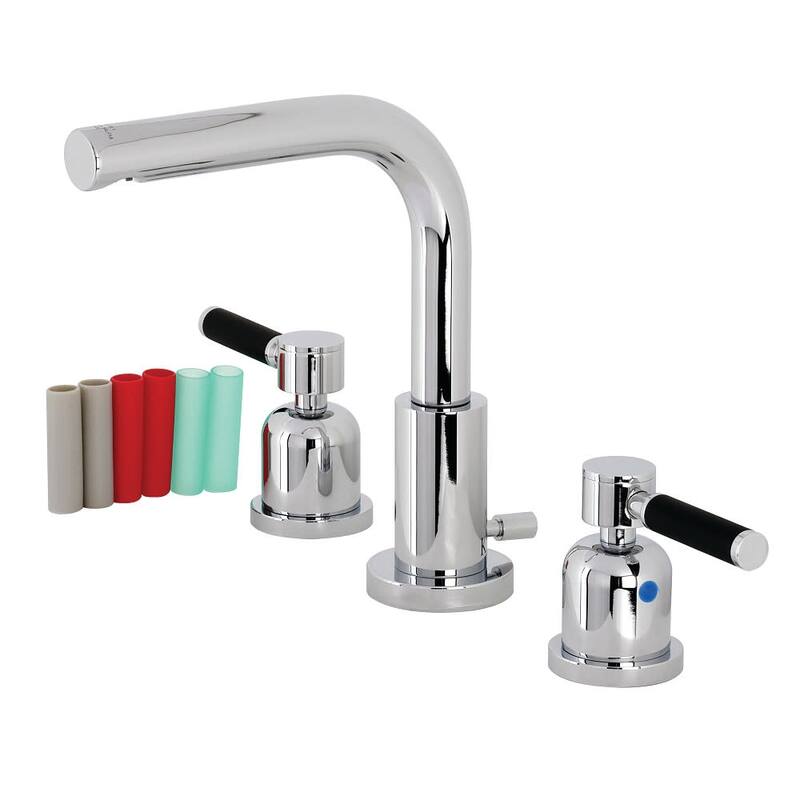 Kingston Brass Kaiser 1.2 GPM Widespread Bathroom Faucet with Pop-Up - Polished Chrome