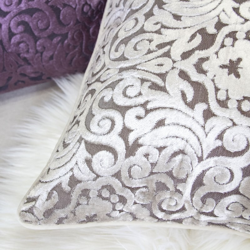 Homey Cozy Cut Velvet Throw Pillow Cover & Insert