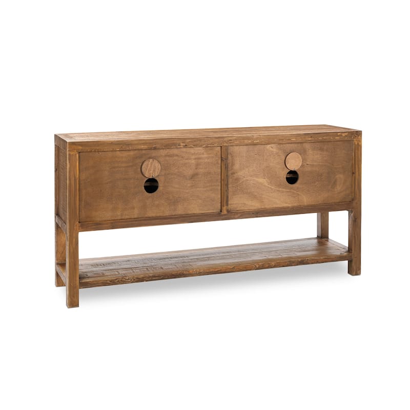 Osiris 4-Door Reclaimed Pine Wood Buffet Sideboard by Kosas Home