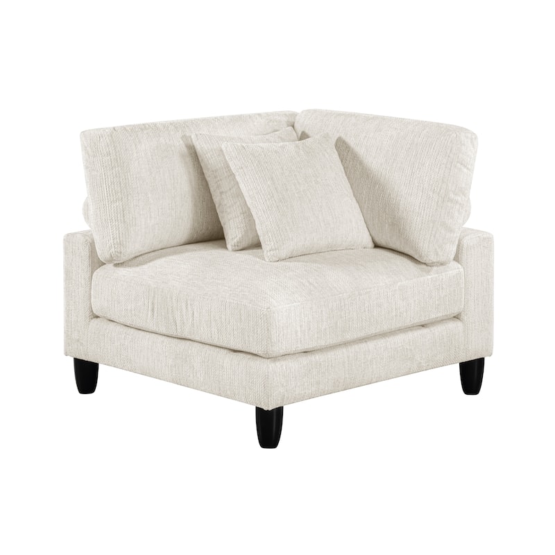 Jonas Corner Seat - Beige (Microfiber)