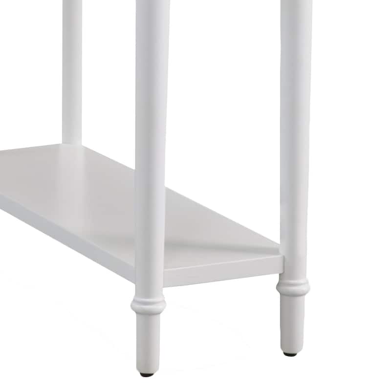 Coastal Chairside Wood Accent Table