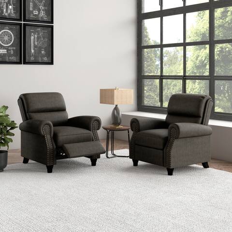 Copper Grove Jesse Pushback Recliner Chairs (Set of 2)