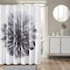 Madison Park Quinn Printed Floral Cotton Shower Curtain - Grey