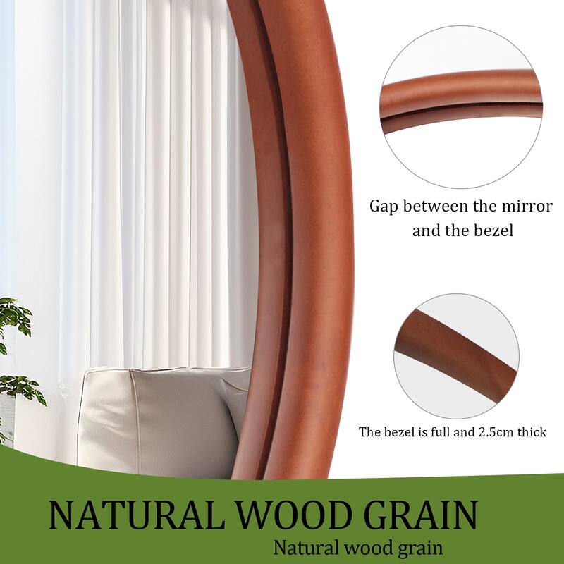 Asymmetrical Decorative Wall Mirror Irregular Wood Frame